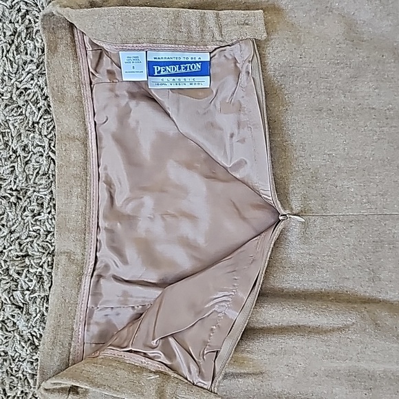 NWT Pendleton Skirt 100% Virgin Wool Midi Fully Lined Sz 8 Vintage - Picture 4 of 4